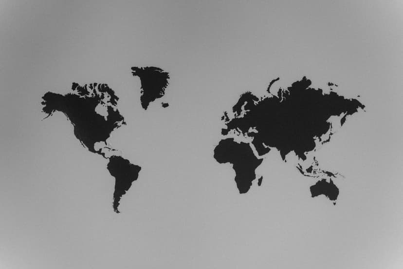 Minimalist architectural map